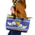 Personalized Bosnia and Herzegovina Christmas Leather Tote Bag Coat Of Arms Srecan Bozic - Wonder Print Shop