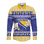Personalized Bosnia and Herzegovina Christmas Long Sleeve Button Shirt Coat Of Arms Srecan Bozic - Wonder Print Shop