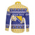 Personalized Bosnia and Herzegovina Christmas Long Sleeve Button Shirt Coat Of Arms Srecan Bozic - Wonder Print Shop
