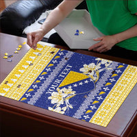 Personalized Bosnia and Herzegovina Christmas Puzzle Coat Of Arms Srecan Bozic - Wonder Print Shop