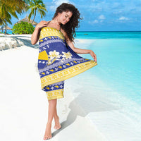 Personalized Bosnia and Herzegovina Christmas Sarong Coat Of Arms Srecan Bozic - Wonder Print Shop