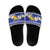 Personalized Bosnia and Herzegovina Christmas Slide Sandals Coat Of Arms Srecan Bozic - Wonder Print Shop