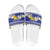 Personalized Bosnia and Herzegovina Christmas Slide Sandals Coat Of Arms Srecan Bozic - Wonder Print Shop