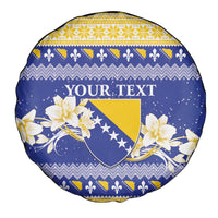 Personalized Bosnia and Herzegovina Christmas Spare Tire Cover Coat Of Arms Srecan Bozic - Wonder Print Shop