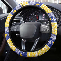 Bosnia and Herzegovina Christmas Steering Wheel Cover Coat Of Arms Srecan Bozic - Wonder Print Shop