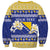 Personalized Bosnia and Herzegovina Christmas Sweatshirt Coat Of Arms Srecan Bozic - Wonder Print Shop