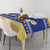 Personalized Bosnia and Herzegovina Christmas Tablecloth Coat Of Arms Srecan Bozic - Wonder Print Shop