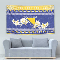Personalized Bosnia and Herzegovina Christmas Tapestry Coat Of Arms Srecan Bozic - Wonder Print Shop