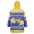 Personalized Bosnia and Herzegovina Christmas Wearable Blanket Hoodie Coat Of Arms Srecan Bozic - Wonder Print Shop