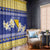 Personalized Bosnia and Herzegovina Christmas Window Curtain Coat Of Arms Srecan Bozic - Wonder Print Shop