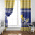 Personalized Bosnia and Herzegovina Christmas Window Curtain Coat Of Arms Srecan Bozic - Wonder Print Shop