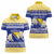 Personalized Bosnia and Herzegovina Christmas Women Polo Shirt Coat Of Arms Srecan Bozic - Wonder Print Shop