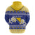 Personalized Bosnia and Herzegovina Christmas Zip Hoodie Coat Of Arms Srecan Bozic - Wonder Print Shop