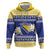 Personalized Bosnia and Herzegovina Christmas Zip Hoodie Coat Of Arms Srecan Bozic - Wonder Print Shop
