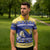 Personalized Bosnia and Herzegovina Christmas Zipper Polo Shirt Coat Of Arms Srecan Bozic - Wonder Print Shop