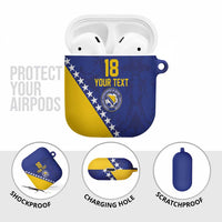 Custom Bosnia and Herzegovina Football AirPods Case Go Champion Sporty Style - Wonder Print Shop