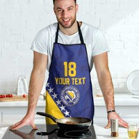 Custom Bosnia and Herzegovina Football Apron Go Champion Sporty Style - Wonder Print Shop