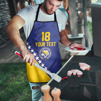 Custom Bosnia and Herzegovina Football Apron Go Champion Sporty Style - Wonder Print Shop