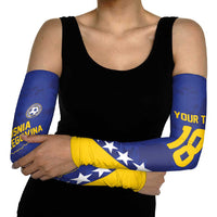 Custom Bosnia and Herzegovina Football Arm Sleeves Go Champion Sporty Style - Wonder Print Shop