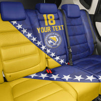 Custom Bosnia and Herzegovina Football Back Car Seat Cover Go Champion Sporty Style - Wonder Print Shop
