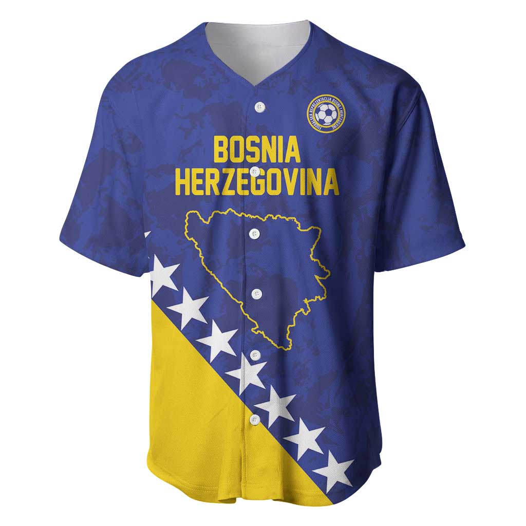 Custom Bosnia and Herzegovina Football Baseball Jersey Go Champion Sporty Style - Wonder Print Shop
