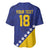 Custom Bosnia and Herzegovina Football Baseball Jersey Go Champion Sporty Style - Wonder Print Shop