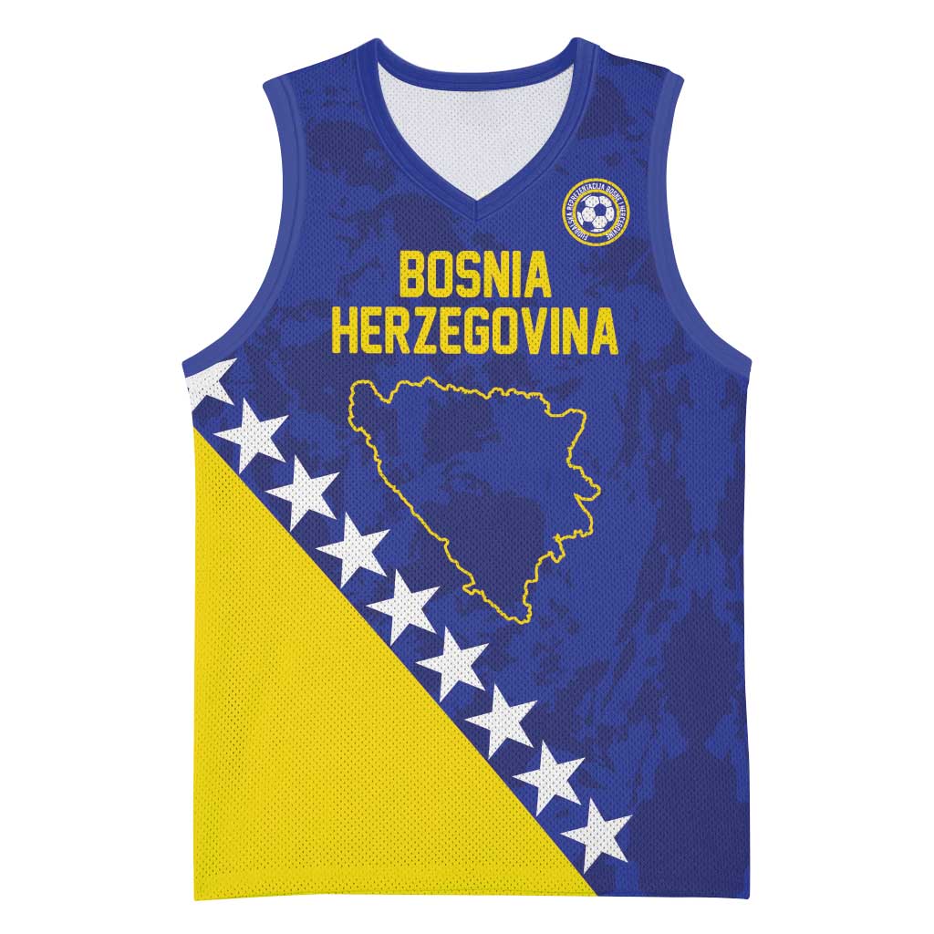 Custom Bosnia and Herzegovina Football Basketball Jersey Go Champion Sporty Style - Wonder Print Shop