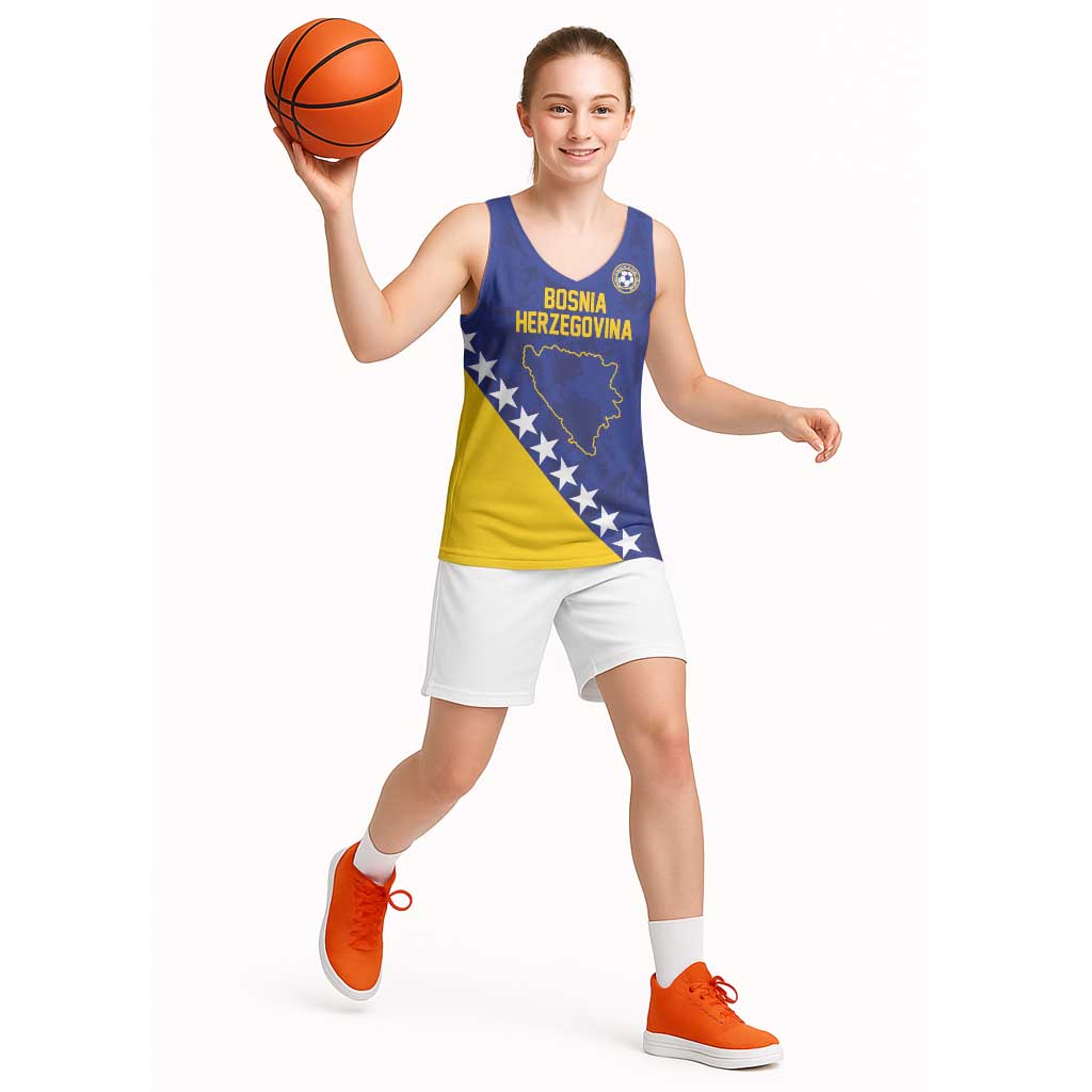 Custom Bosnia and Herzegovina Football Basketball Jersey Go Champion Sporty Style - Wonder Print Shop