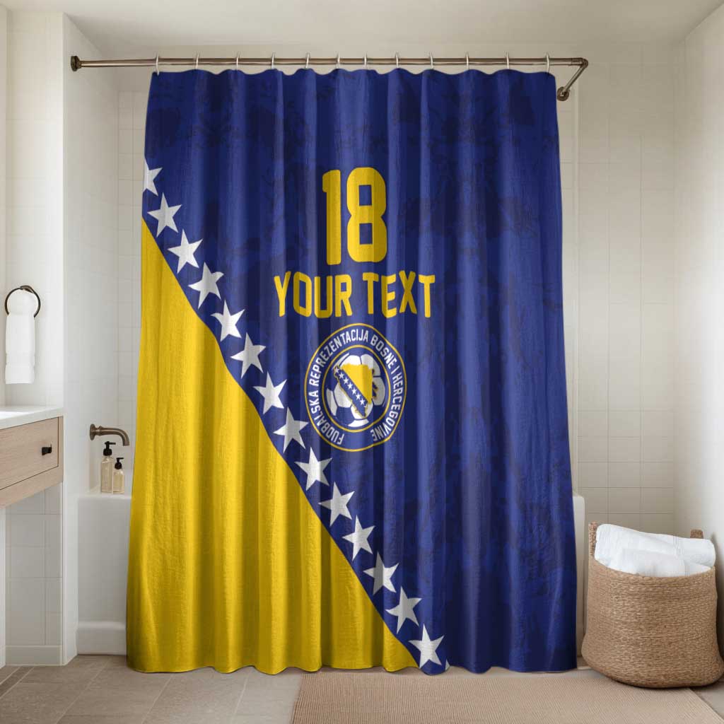 Custom Bosnia and Herzegovina Football Bathroom Set Go Champion Sporty Style - Wonder Print Shop