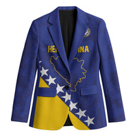 Custom Bosnia and Herzegovina Football Blazer Go Champion Sporty Style - Wonder Print Shop