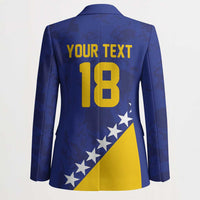 Custom Bosnia and Herzegovina Football Blazer Go Champion Sporty Style - Wonder Print Shop