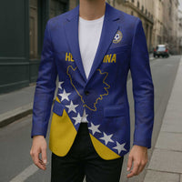 Custom Bosnia and Herzegovina Football Blazer Go Champion Sporty Style - Wonder Print Shop