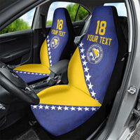 Custom Bosnia and Herzegovina Football Car Seat Cover Go Champion Sporty Style - Wonder Print Shop