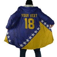 Custom Bosnia and Herzegovina Football Cloak Go Champion Sporty Style - Wonder Print Shop