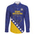 Custom Bosnia and Herzegovina Football Family Matching Long Sleeve Bodycon Dress and Hawaiian Shirt Go Champion Sporty Style - Wonder Print Shop