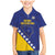 Custom Bosnia and Herzegovina Football Family Matching Mermaid Dress and Hawaiian Shirt Go Champion Sporty Style - Wonder Print Shop