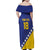 Custom Bosnia and Herzegovina Football Family Matching Off Shoulder Maxi Dress and Hawaiian Shirt Go Champion Sporty Style - Wonder Print Shop