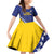 Custom Bosnia and Herzegovina Football Family Matching Off Shoulder Short Dress and Hawaiian Shirt Go Champion Sporty Style - Wonder Print Shop