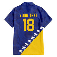 Custom Bosnia and Herzegovina Football Family Matching Puletasi and Hawaiian Shirt Go Champion Sporty Style - Wonder Print Shop