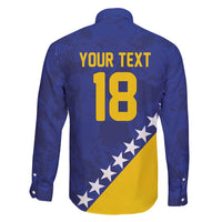 Custom Bosnia and Herzegovina Football Family Matching Puletasi and Hawaiian Shirt Go Champion Sporty Style - Wonder Print Shop