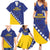 Custom Bosnia and Herzegovina Football Family Matching Summer Maxi Dress and Hawaiian Shirt Go Champion Sporty Style - Wonder Print Shop