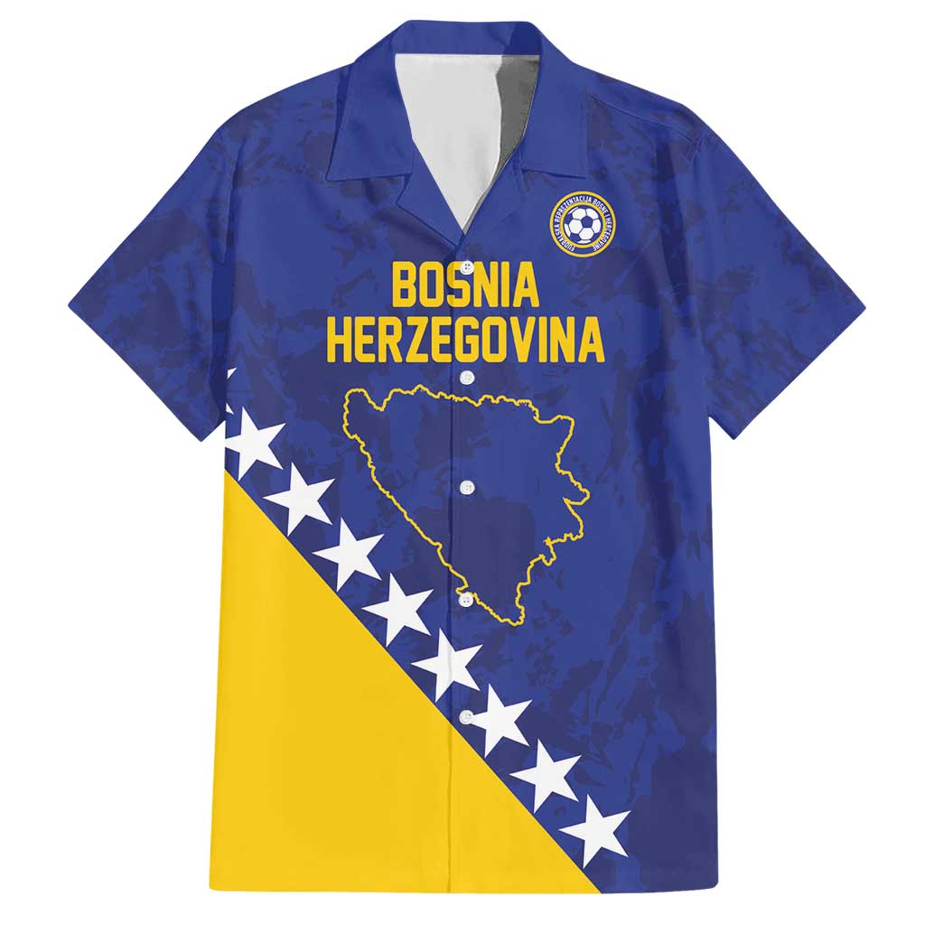 Custom Bosnia and Herzegovina Football Hawaiian Shirt Go Champion Sporty Style - Wonder Print Shop