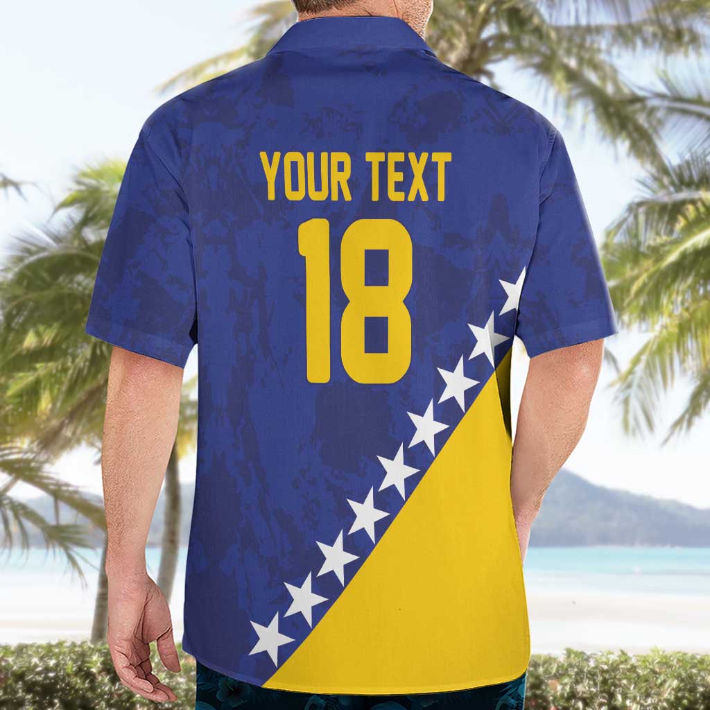 Custom Bosnia and Herzegovina Football Hawaiian Shirt Go Champion Sporty Style - Wonder Print Shop