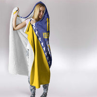 Custom Bosnia and Herzegovina Football Hooded Blanket Go Champion Sporty Style - Wonder Print Shop