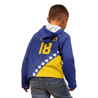 Custom Bosnia and Herzegovina Football Kid Hoodie Go Champion Sporty Style - Wonder Print Shop