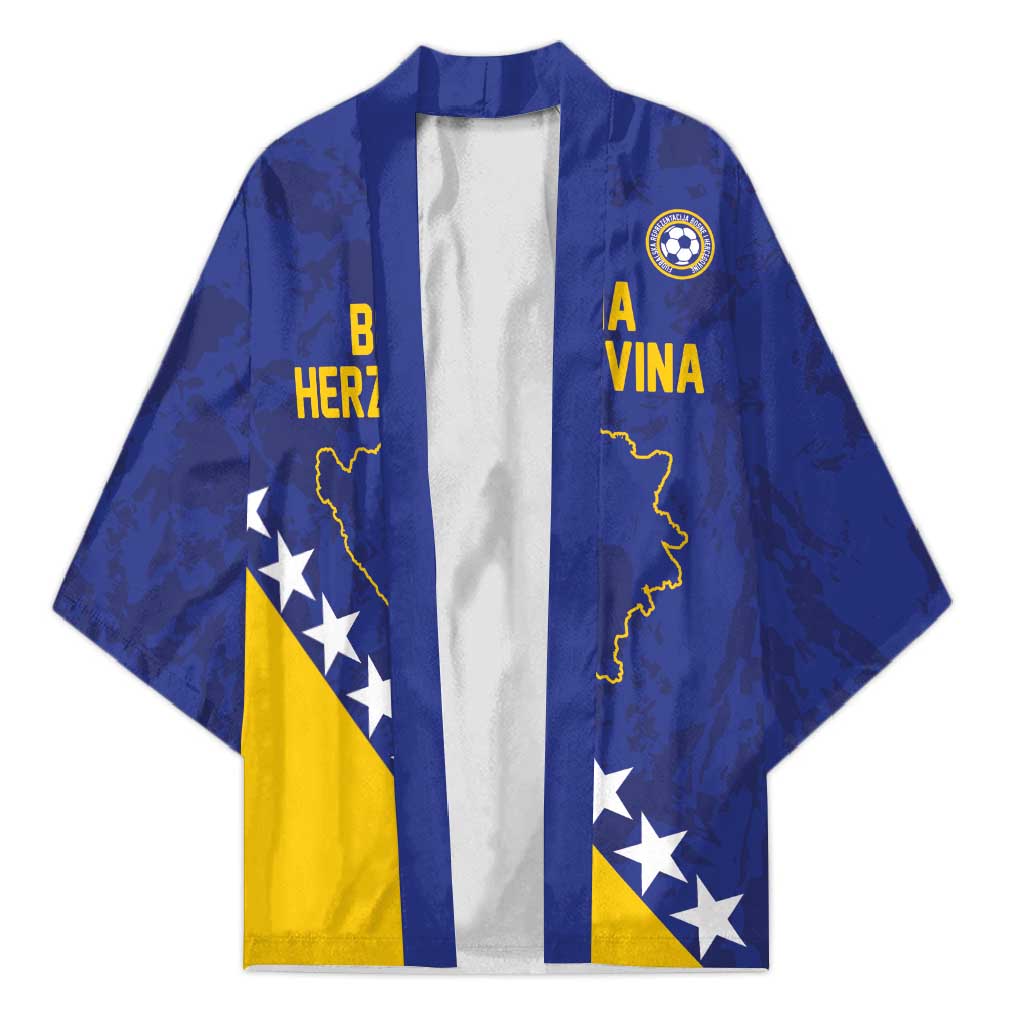Custom Bosnia and Herzegovina Football Kimono Go Champion Sporty Style - Wonder Print Shop