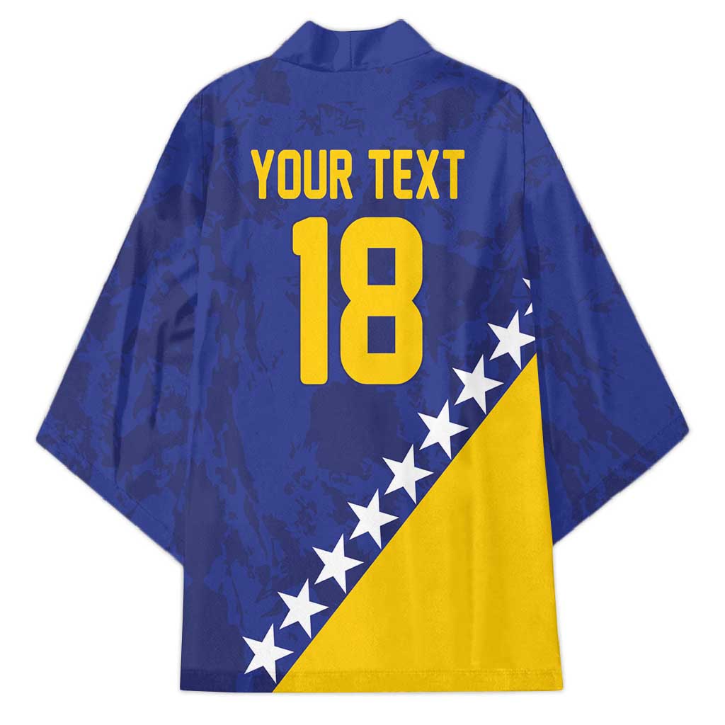 Custom Bosnia and Herzegovina Football Kimono Go Champion Sporty Style - Wonder Print Shop