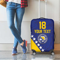 Custom Bosnia and Herzegovina Football Luggage Cover Go Champion Sporty Style - Wonder Print Shop
