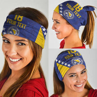 Custom Bosnia and Herzegovina Football Neck Gaiter Go Champion Sporty Style - Wonder Print Shop