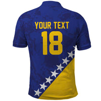 Custom Bosnia and Herzegovina Football Polo Shirt Go Champion Sporty Style - Wonder Print Shop